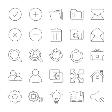 Web mobil UI anahat ilk simgeler