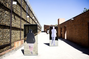 The entrance to Apartheid Museum, Johannesburg. clipart
