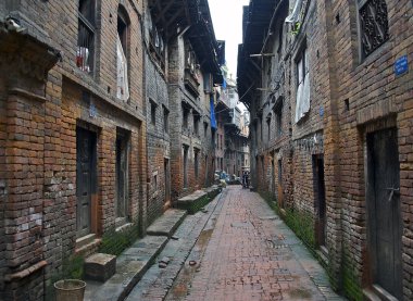 Antik Bhaktapur sokaklarında