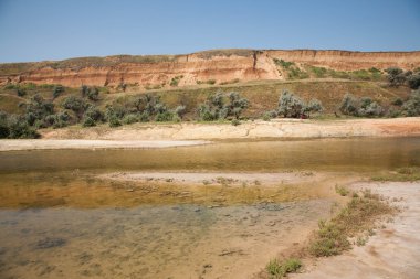 Odessa'daki Lakefront Kuyalnik. Ukrayna.