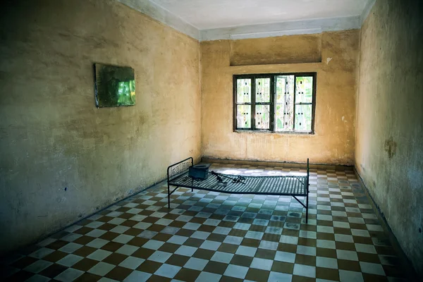 Camera Higher Part Genocide Museum Class Turned Prison Cell Contained — Stock Photo, Image