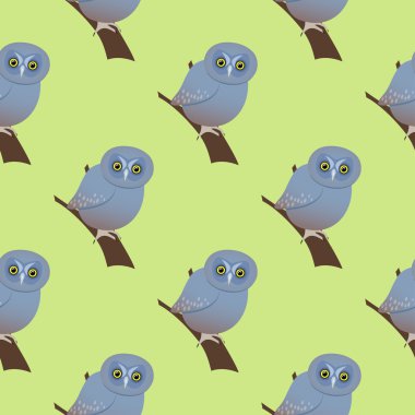 Baykuşlar görüntü ile Seamless Modeli.