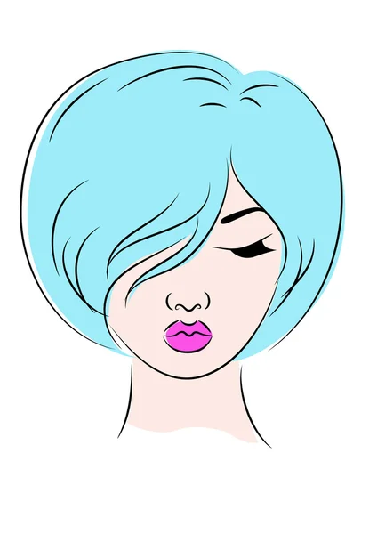 Mujer bonita . — Vector de stock