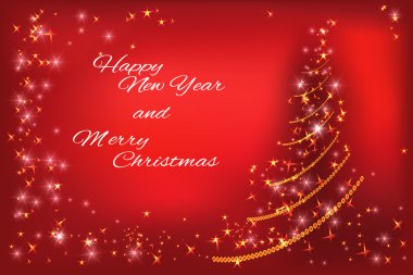 Noel kartı kırmızı