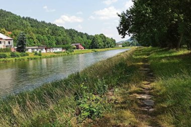 Slovakya 'nın Ruzomberok kentindeki Vh Nehri