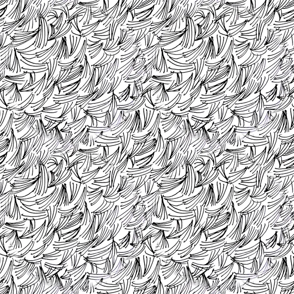 Czarno -białe geometryczne streszczenie wzór. Faliste ręcznie rysowane tekstury niekończące się — Zdjęcie stockowe