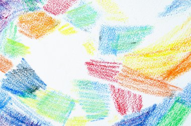 Pastel vuruşları doku. Boya kalemi grunge arka plan soyut. Çerçeve tasarım öğesi. Kalem tasarım öğeleri.