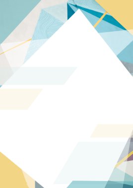 Geometrik tasarım arka plan. Poster, el ilanı, reklam için çokgen tarzda temiz ve modern desenli şablon.