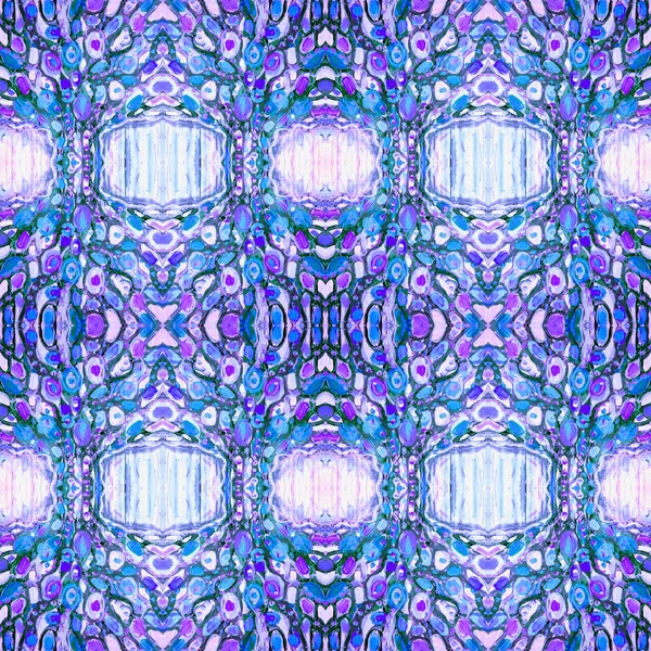 Kaleidoszkopikus Absztrakt Törzsi Zökkenőmentes Minta Modern Stílusos Textúra Ismétlődő Geometriai — Stock Fotó