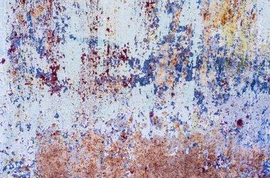 Soyut renkli metal dokusu. Grunge 'un geçmişi. Tasarım için eski metal arkaplan.