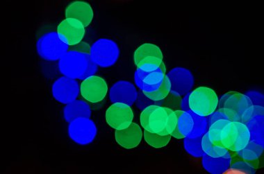 Soyut bokeh renk ışık arka plan bulanık. Işıkları Noel, parti, tatil duvar kağıdı için bulanıklık. Ufuk ışık.