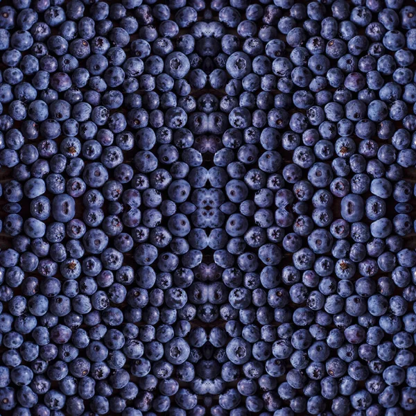 Blueberries Flat Surface Super Food Berry Good Health Seamless Pattern — Stock Photo, Image