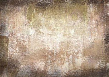 Çizik vintage soyut grunge kahverengi siyah scuffed kenarları ile arka plan. Eski boyalı tuval için karalama defteri parşömen etiket. Kopya alanı reklam broşür veya duyuru davet için tasarıma sahiptir.