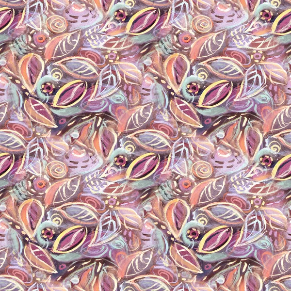 추상 단풍 원활한 패턴 배경 — 스톡 사진