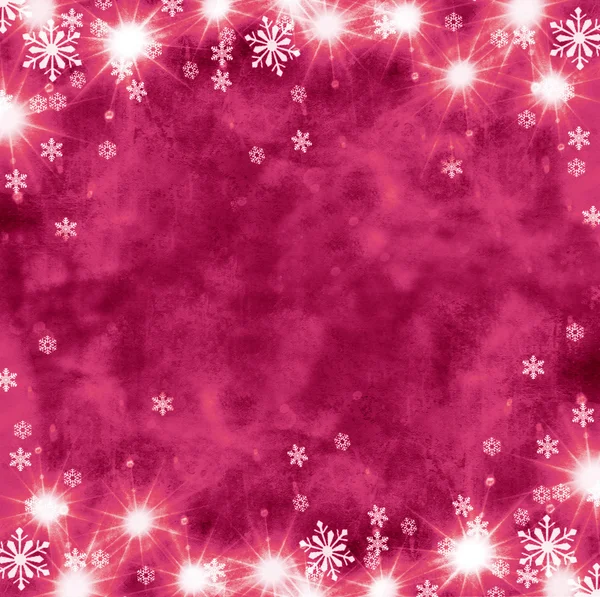 Fundo grunge abstrato festivo bonito com flocos de neve e estrelas brilhantes . — Fotografia de Stock