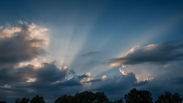 Cielo con nubes. Caducidad — Vídeo de stock