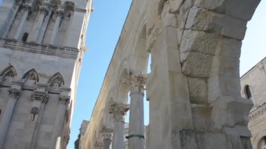 Split, Hırvatistan çan kulesinde ile St.Duje Katedrali