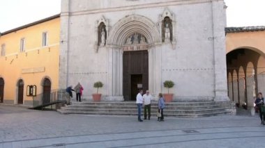 Norcia İtalya kilisede Aziz Benedict