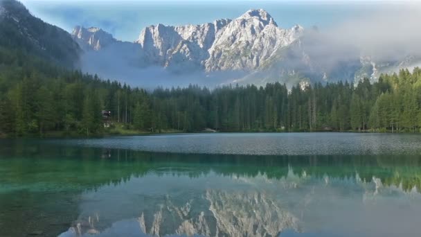 Jezera Fusine, Friuli, Itálie — Stock video