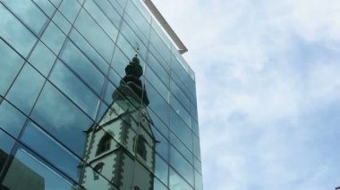 Klagenfurt katedral çan kulesi görünümünü