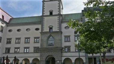 Klagenfurt katedral çan kulesi görünümünü