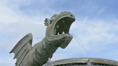 ejderha Lindwurm Klagenfurt ana kare içinde.