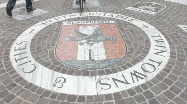 Kramergasse yaya bölgesinde Klagenfurt