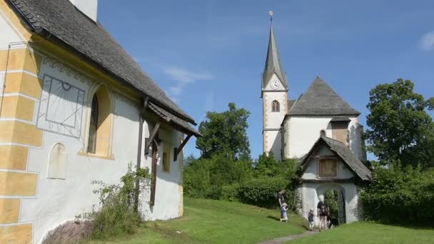 Utsikt över Maria Worth kyrka — Stockvideo