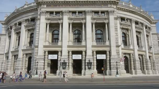 El Burgtheater en Viena, Austria — Vídeos de Stock
