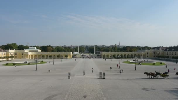 Schönbrunn gebouw in Wenen — Stockvideo