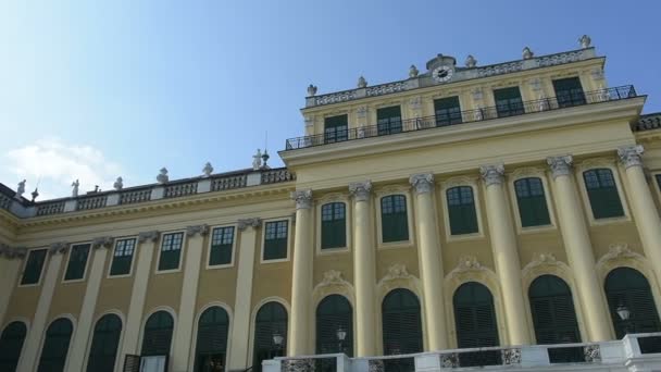 建筑在维也纳的美泉宫 — 图库视频影像