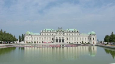 Belvedere ve Viyana'da bina Bahçe bir görünüm