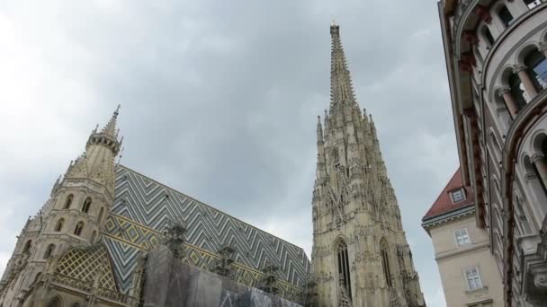 Catedral de Santo Estêvão em Viena — Vídeo de Stock