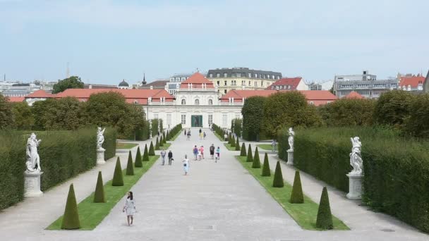 公园和在维也纳建立丽城视图 — 图库视频影像