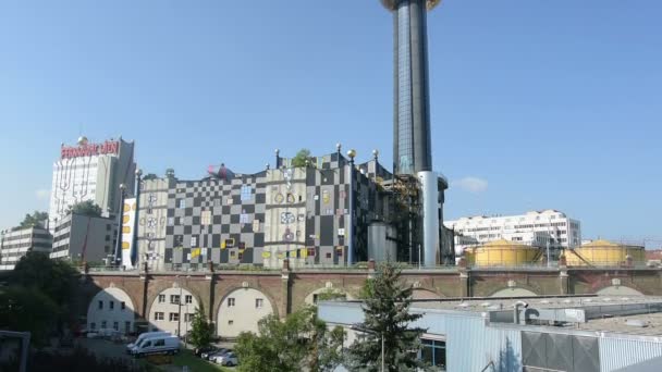 Теплова завод Ferwarme у Відні — стокове відео