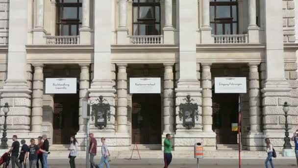 Il palazzo del Burgtheater — Video Stock