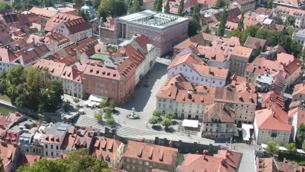 Panoramę miasta Lublana — Wideo stockowe