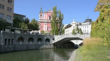 Ljubljana merkezi Ljubljanica nehirde