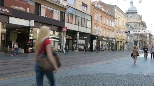 La cabaña funicular en Zagreb — Vídeo de stock