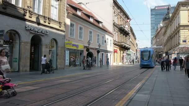 Zagreb füniküler kabin — Stok video