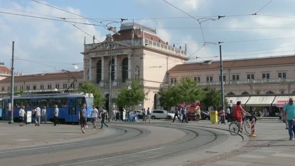 La estación de tren — Vídeo de stock