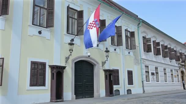 Tribunal de Prohibición en Zagreb — Vídeo de stock