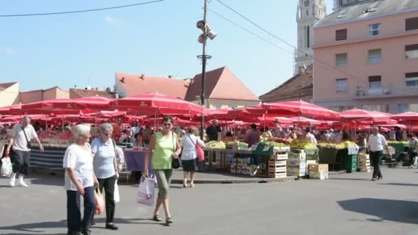 Sklep spożywczy w Zagrzebiu — Wideo stockowe