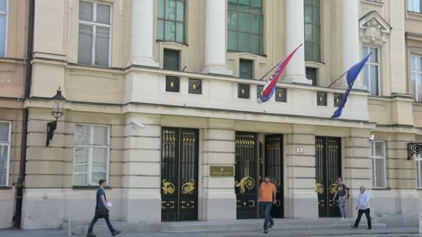 El Parlamento de Croacia en Zagreb — Vídeo de stock