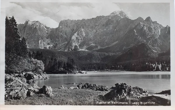 Udine Italie Novembre 2020 Vue Panoramique Sur Lac Fusine Italie — Photo