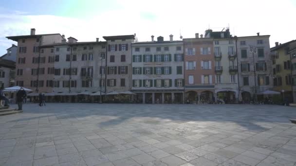 Udine Itália Fevereiro 2020 Vista Antiga Fonte Centro Praça Giacomo — Vídeo de Stock