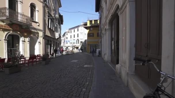 Udine Italië Maart 2021 Uitzicht Straten Het Historische Centrum Van — Stockvideo