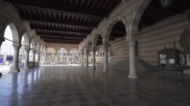 Udine. İtalya. 3 Mart 2021. Lionello Loggia manzarası 
