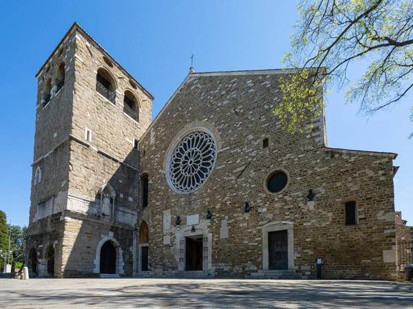 Trieste Italy May 2021 External View San Giusto Cathedral — Stock Photo, Image