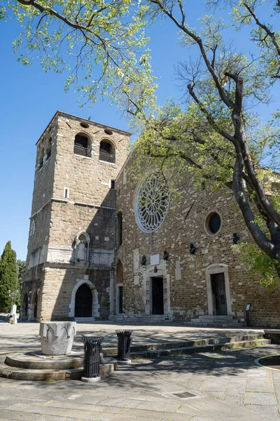 Trieste Italia Maggio 2021 Vista Esterna Della Cattedrale San Giusto — Foto Stock